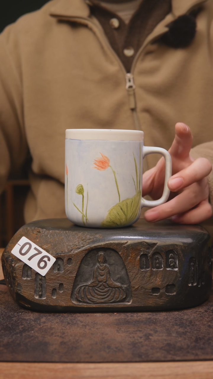 【闪购商品】甘石手绘咖啡大杯*076