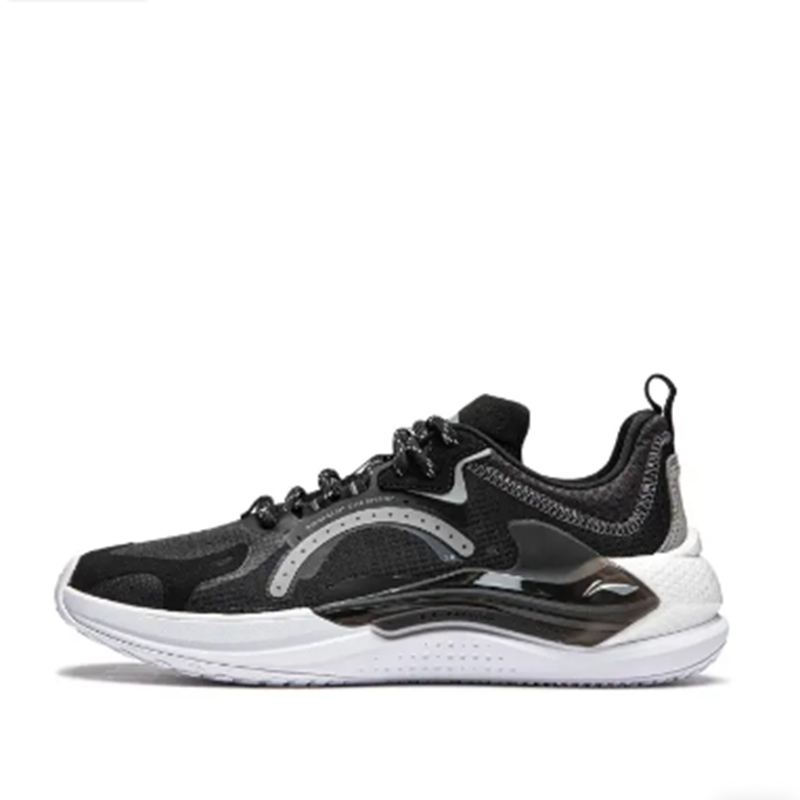 LiNing李宁男鞋 舒适简约减震防滑低帮生活休闲鞋 AGLU175-1