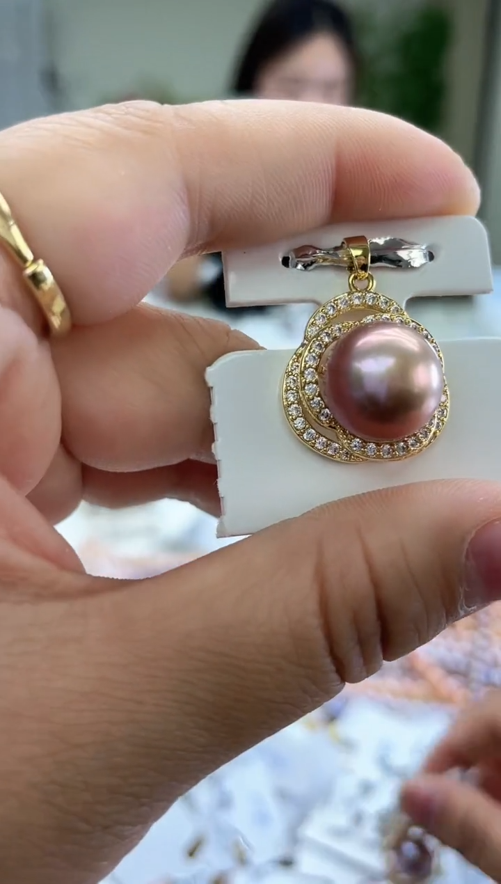未镶嵌吊坠淡水珍珠梦露三生三世设计款的吊坠