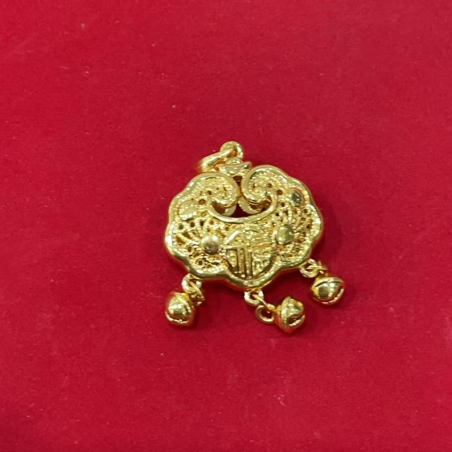 【小鑫黄金甄选】足金999福字锁包吊坠时尚百搭款式精美饰品2.49g