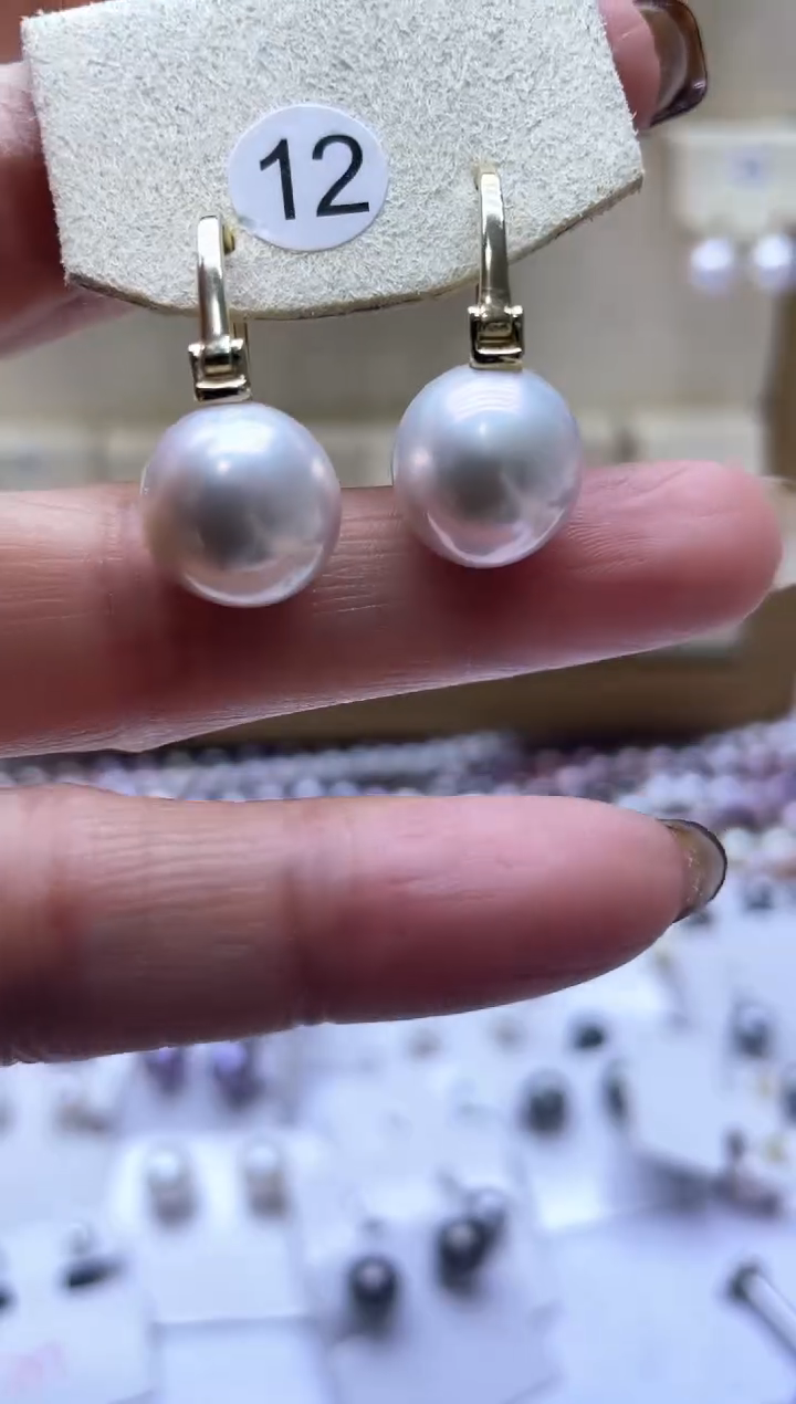 【闪购商品】淡水珍珠耳饰银S925镶嵌2