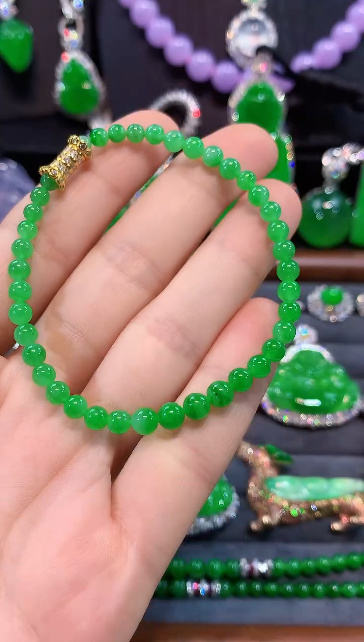未镶嵌手链翡翠手串