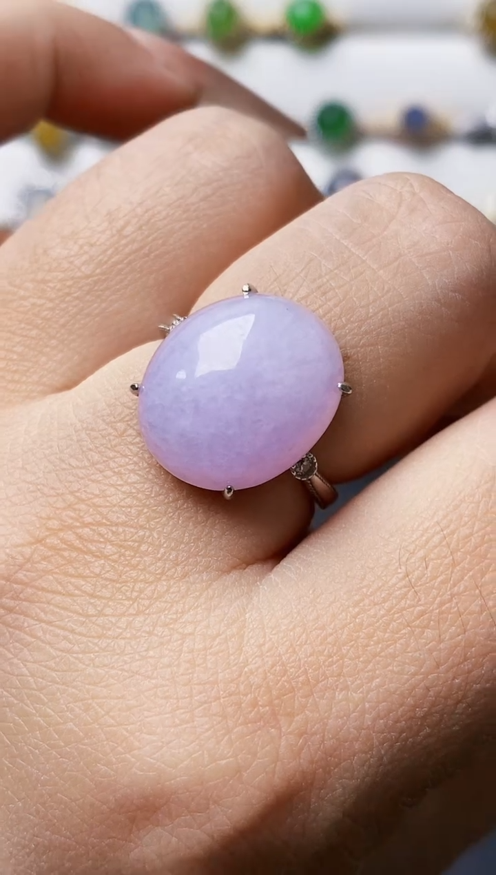 银S925镶嵌戒指翡翠0598