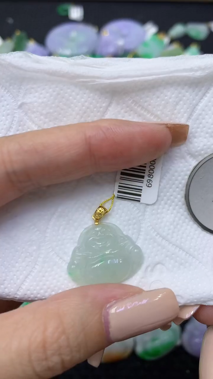 颈饰未镶嵌翡翠天然缅甸翡翠A货