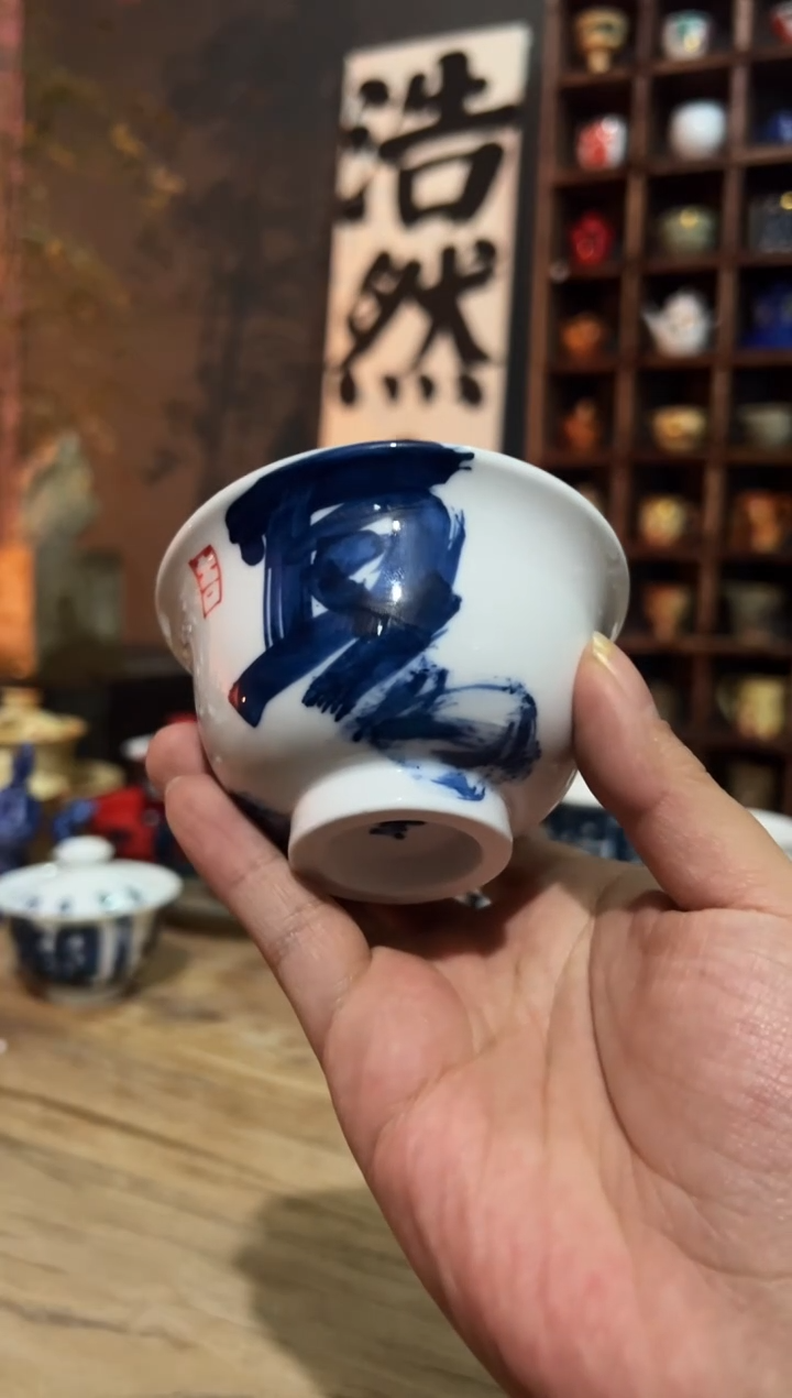 【闪购商品】观云听雨原创手绘茶具