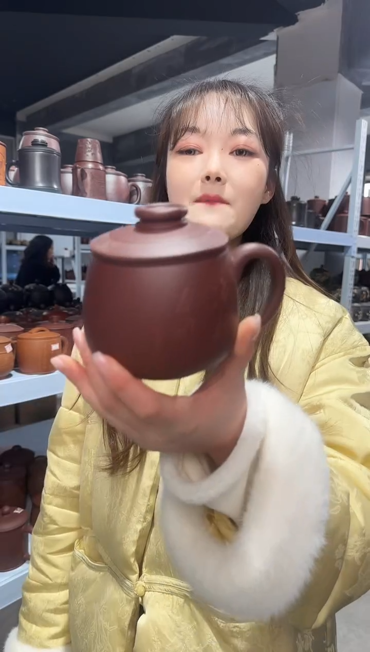 【闪购商品】紫砂盖杯紫砂盖杯三件套海纳百川