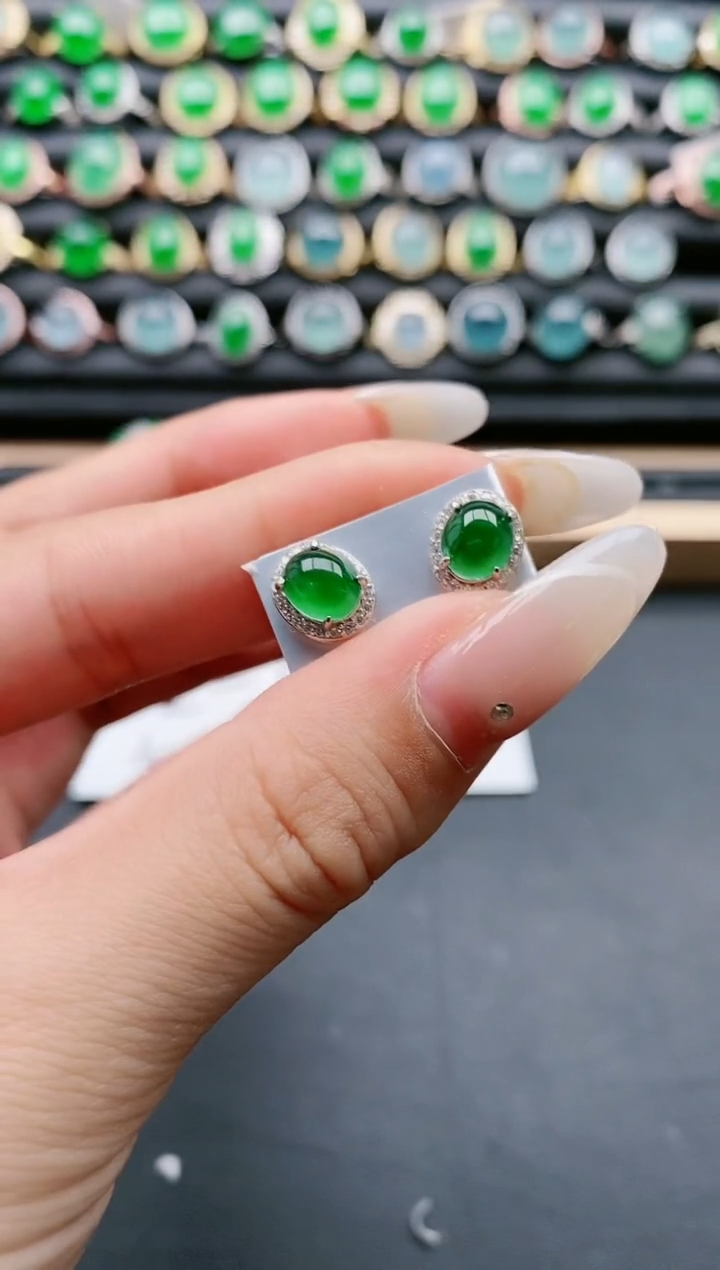 【闪购商品】翡翠戒指银S925镶嵌11111