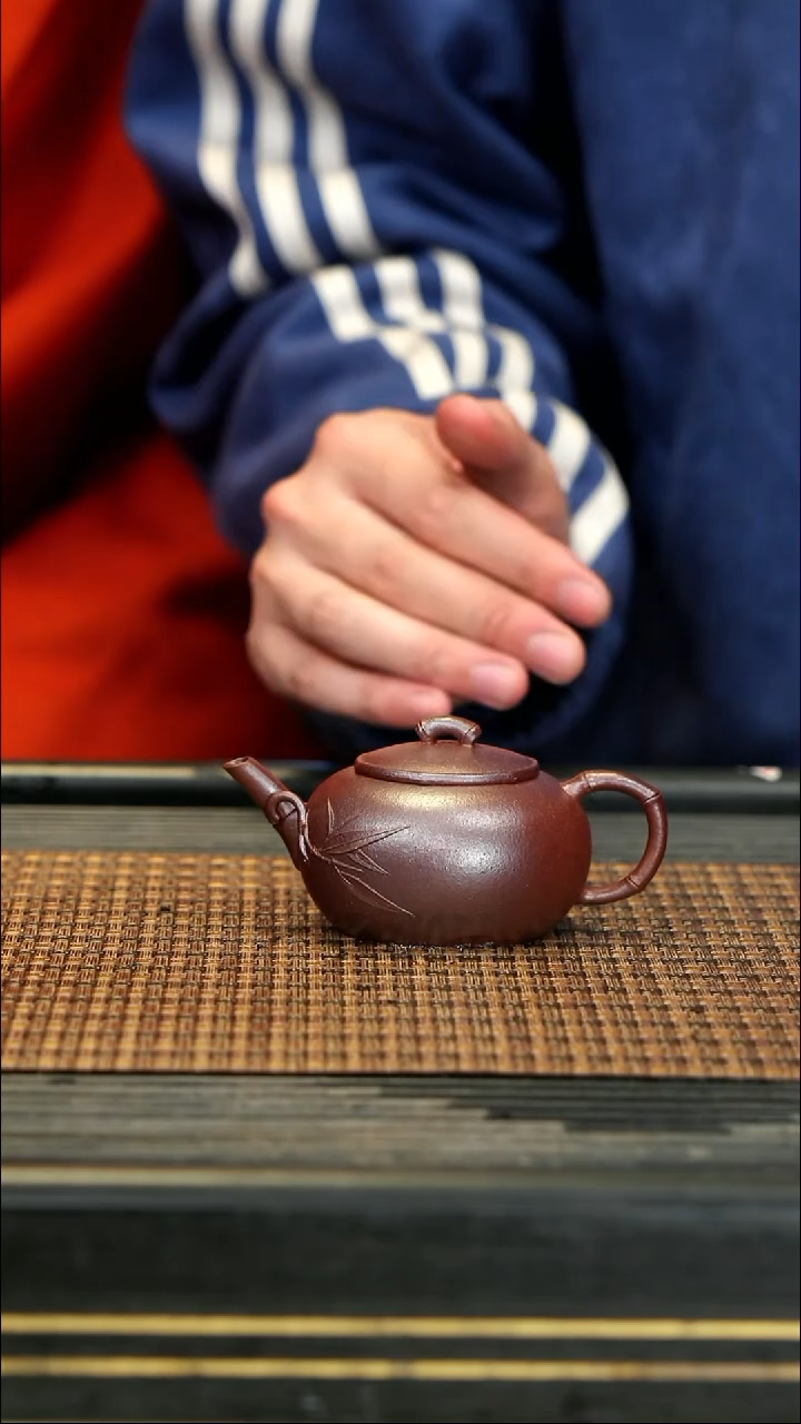 【闪购商品】紫砂茶壶SST67柴烧 秀竹