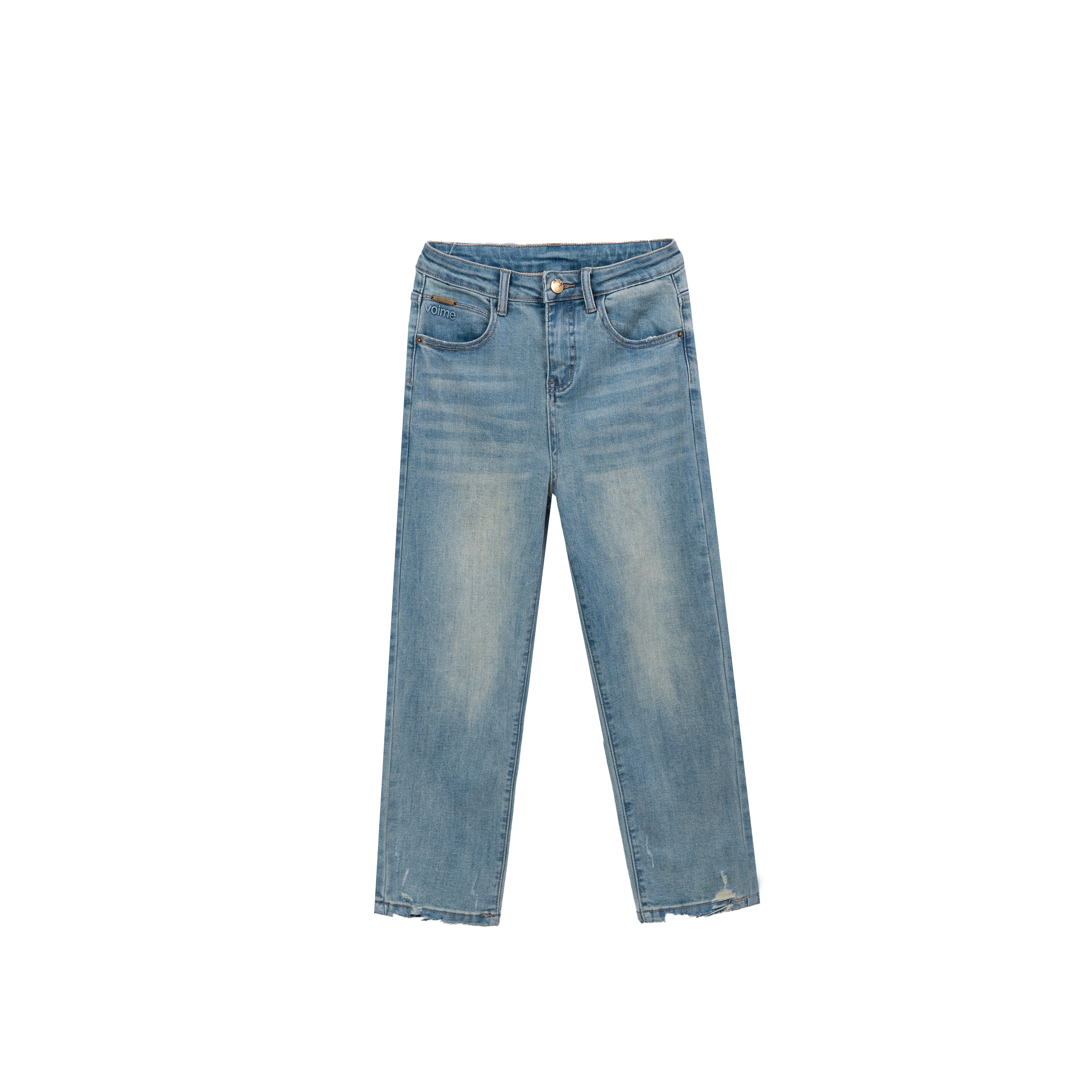 【中山高品质】34牛仔裤女中高腰遮肉显瘦显高显年轻柔软面料21763