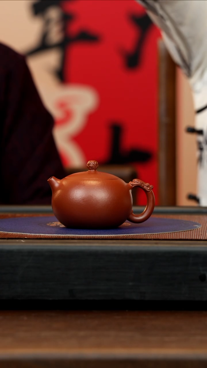【闪购商品】紫砂茶壶LHQ 红泥 云龙西施 180cc