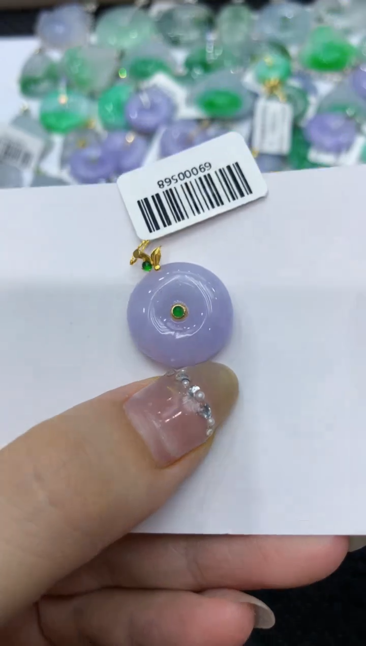 【闪购商品】翡翠颈饰18K金镶嵌222222222