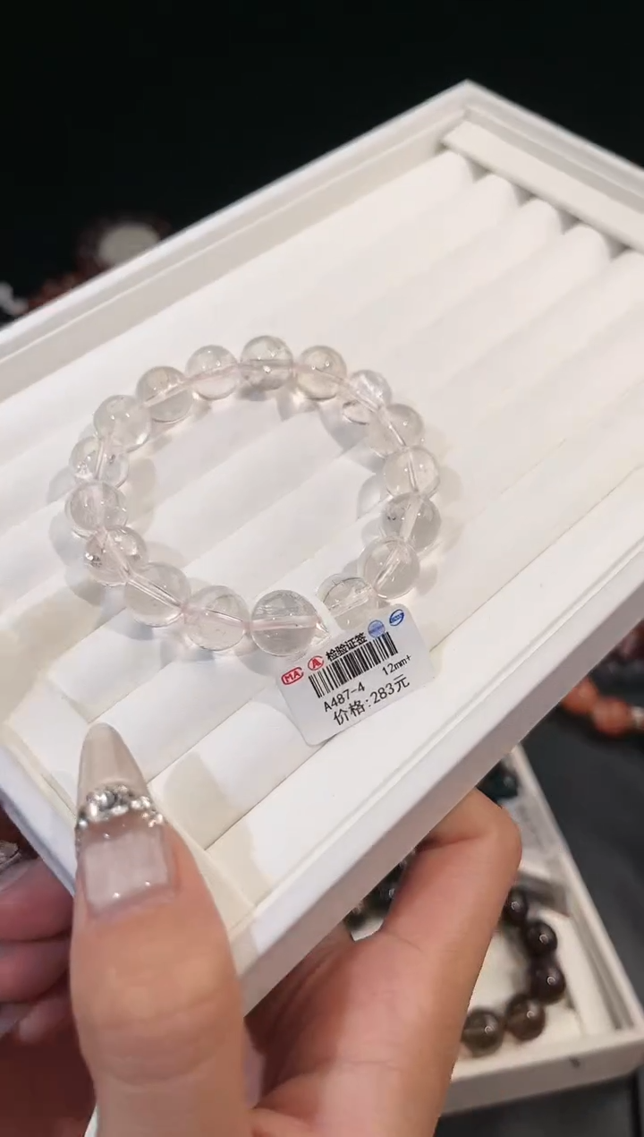 【闪购商品】水晶手链未镶嵌多样性发一白胶花