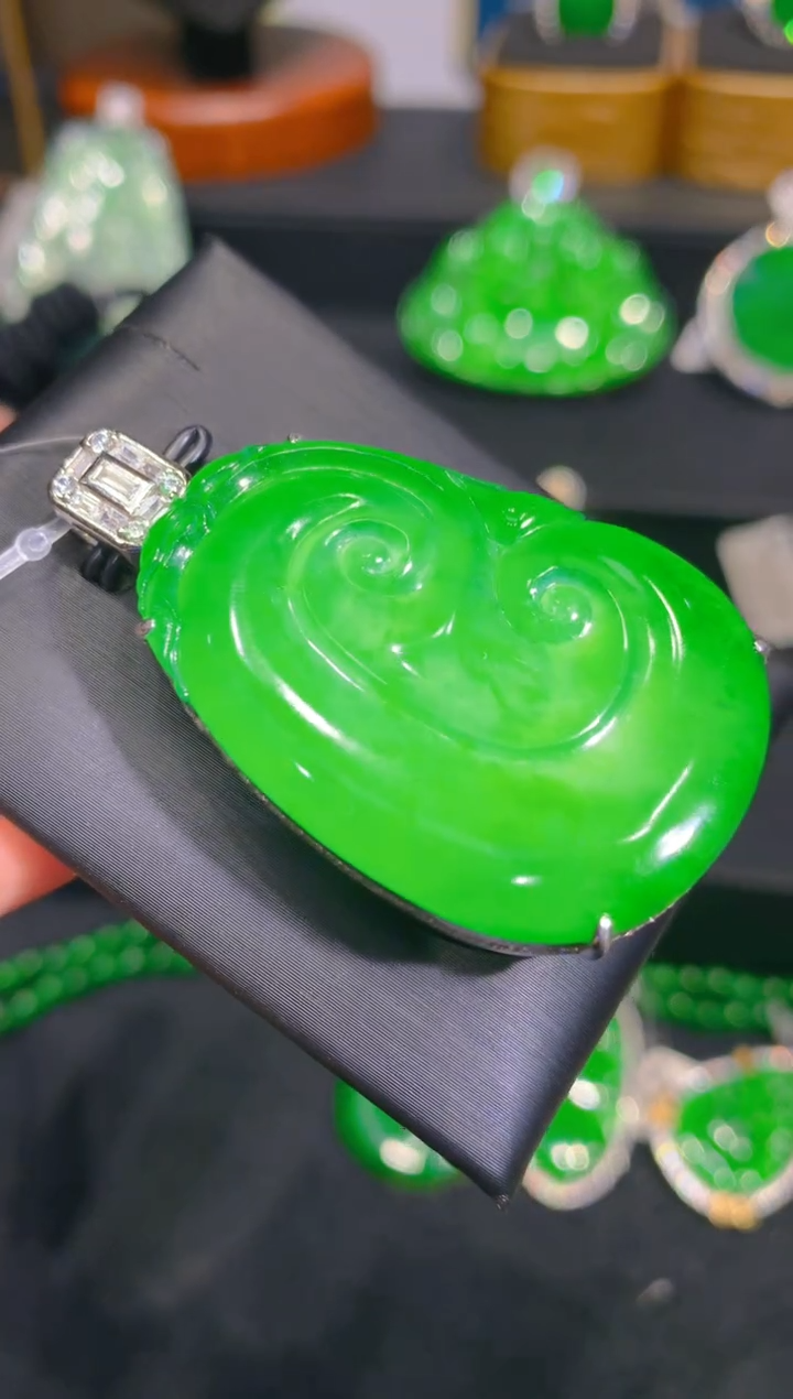 【闪购商品】翡翠颈饰银S925镶嵌32一季1