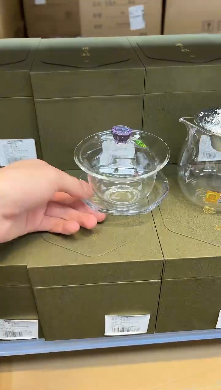 禾器锦然茶海浅紫色+禾器禅语浅紫+定制款-合金莲花茶漏