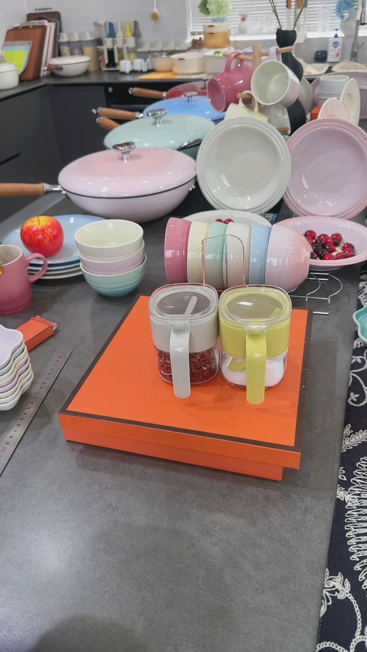 【闪购商品】瓷调味罐3件套