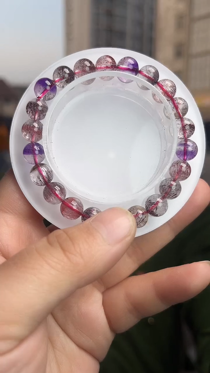 【闪购商品】水晶手链未镶嵌天然超七手串多样性发一8mm