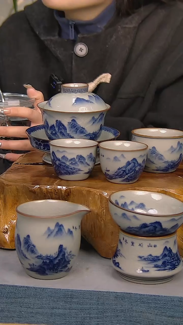 【闪购商品】6件套陶瓷茶具家用简装系列 