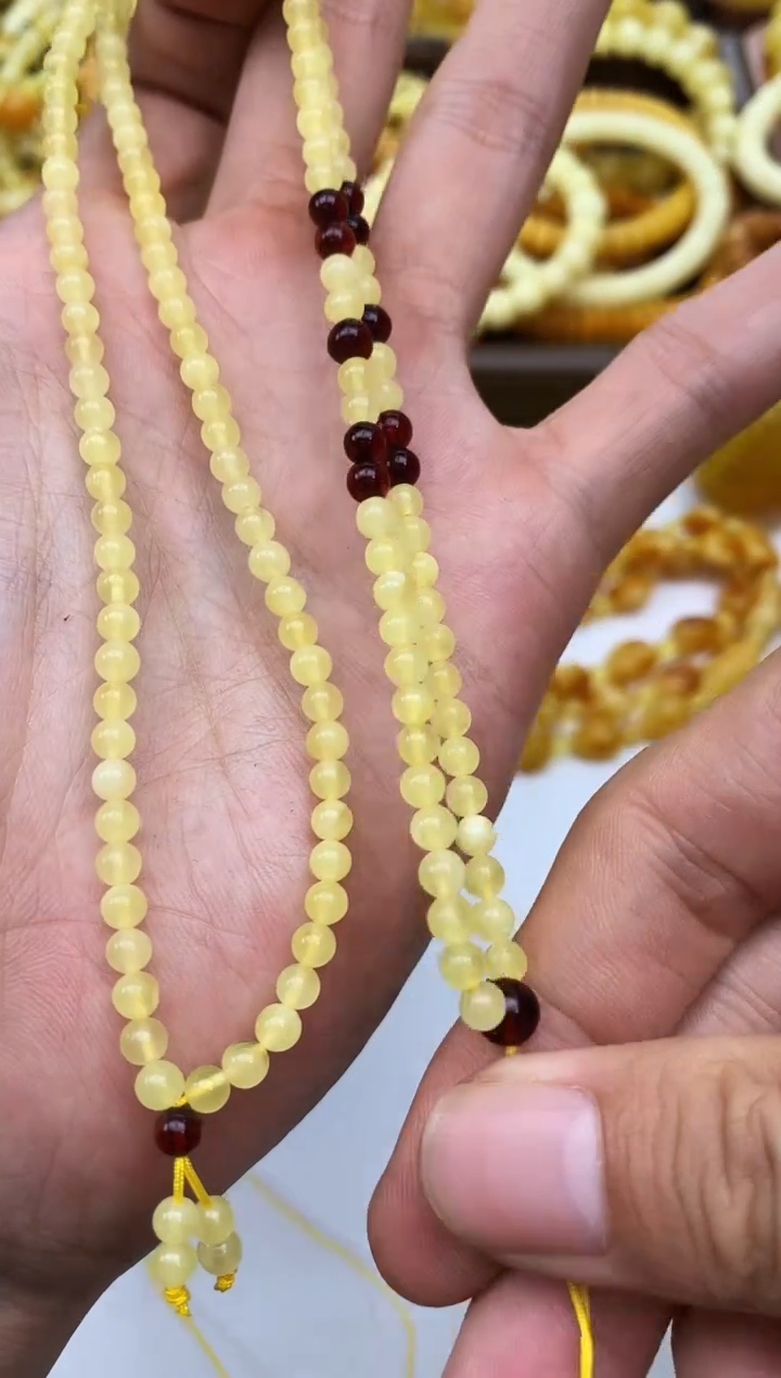 裸石琥珀未镶嵌链子多样性发其一