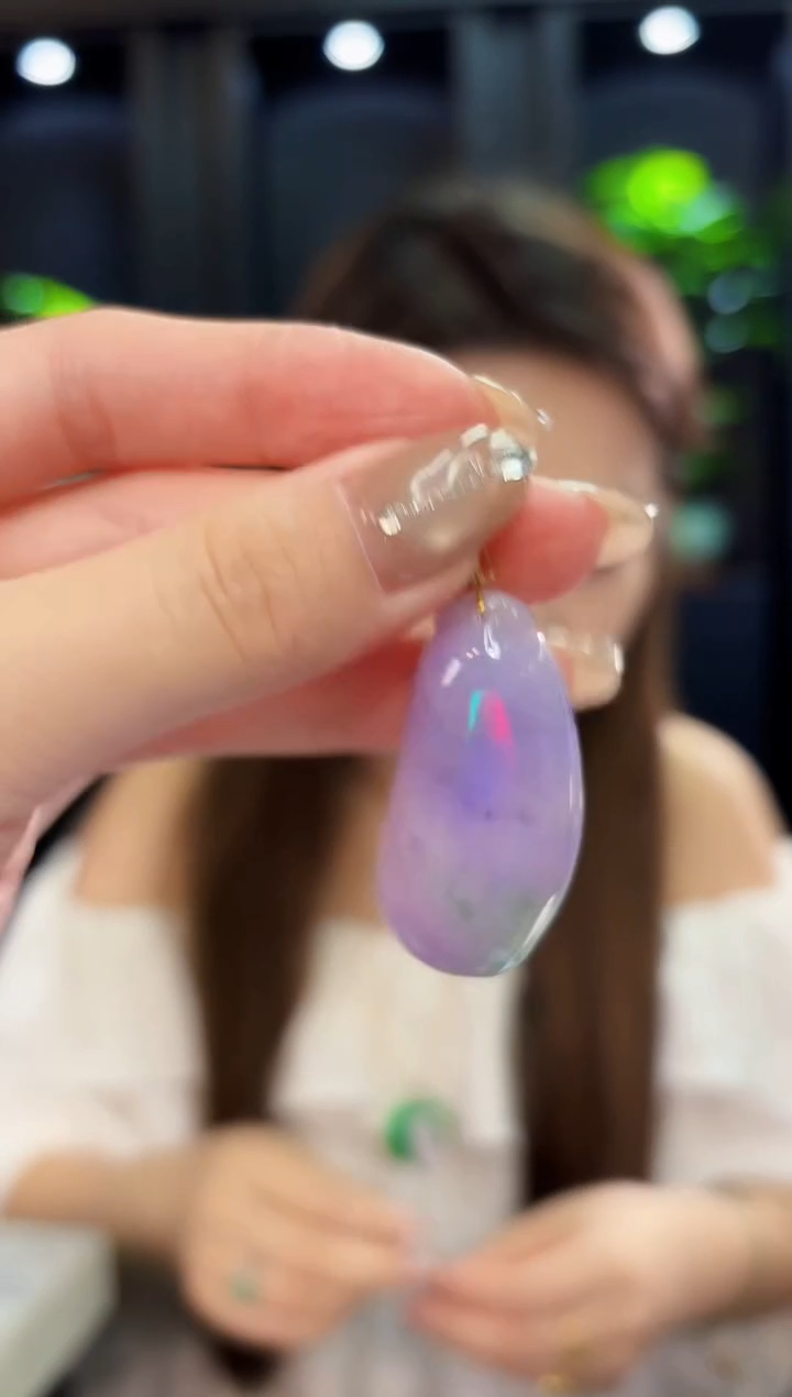 翡翠18K金镶嵌颈饰 缅料A货/支持复检/一件