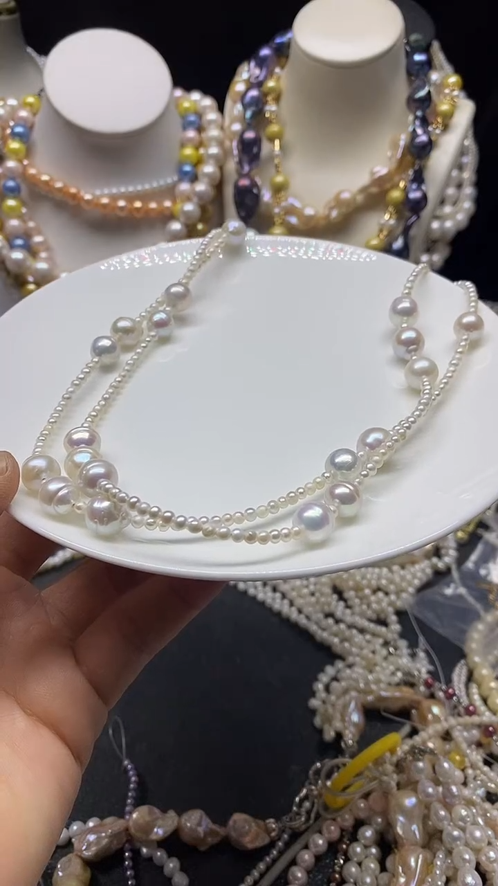 颈饰未镶嵌淡水珍珠多人