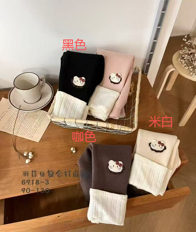 依依仔-【6918-3】羽菲丝羊毛蚕丝加绒打底裤