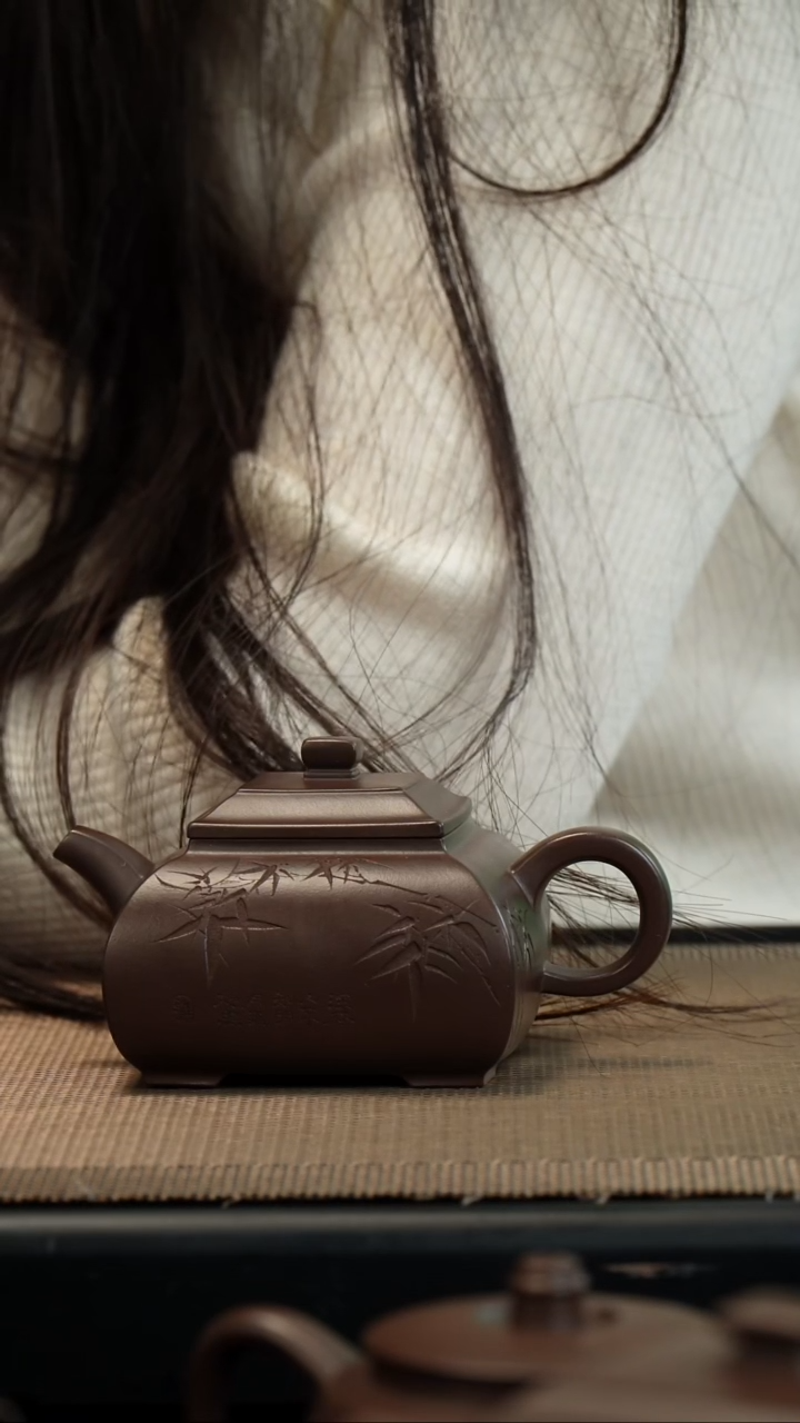 【闪购商品】紫砂茶壶老紫泥镜方