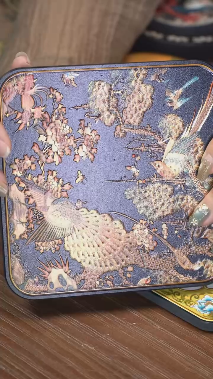 壹藏贰宝百鸟朝凤大垫子一片