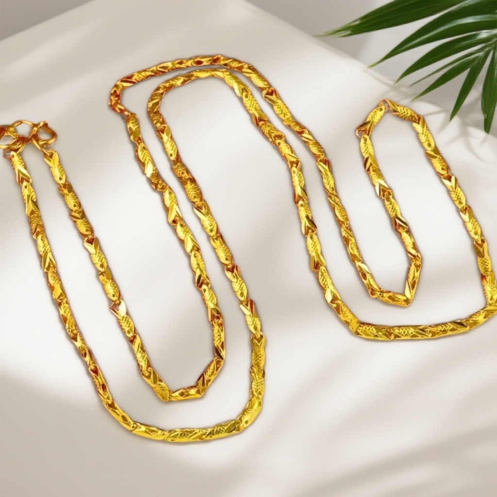  【芊总】经典新款情侣鱼骨合金项链