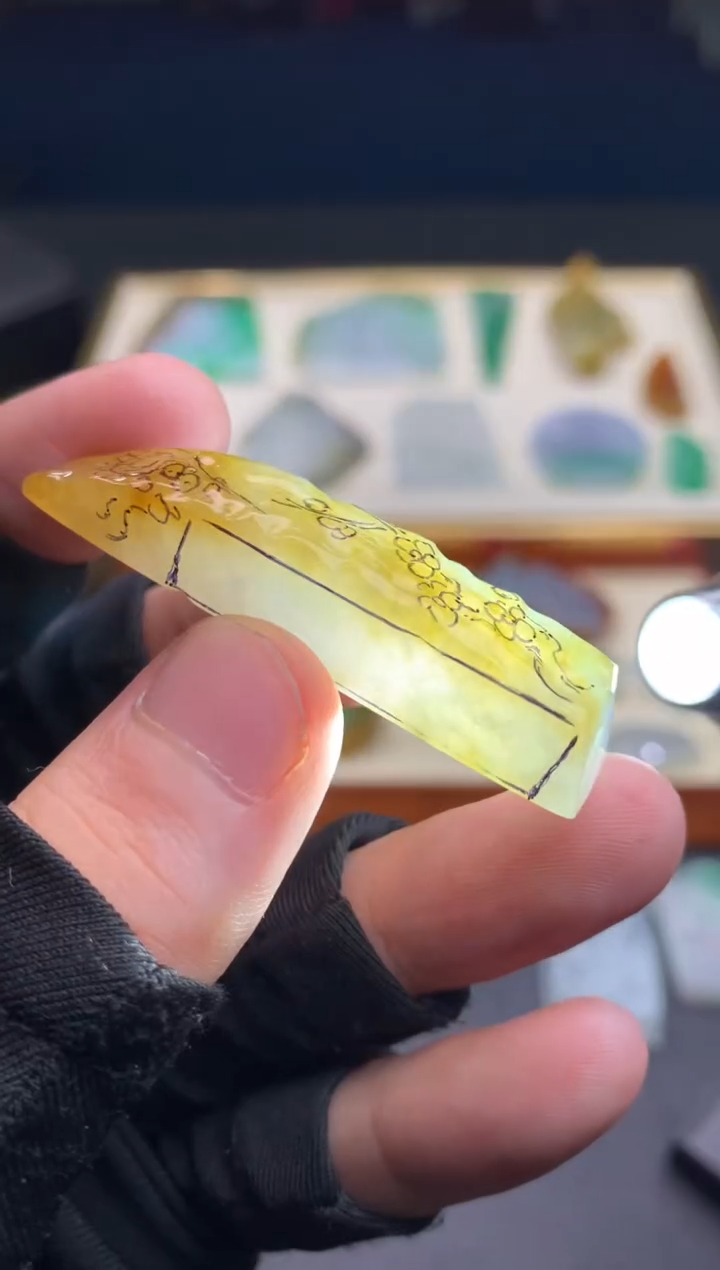 定制翡翠未镶嵌天然翡翠裸石 （含工费）