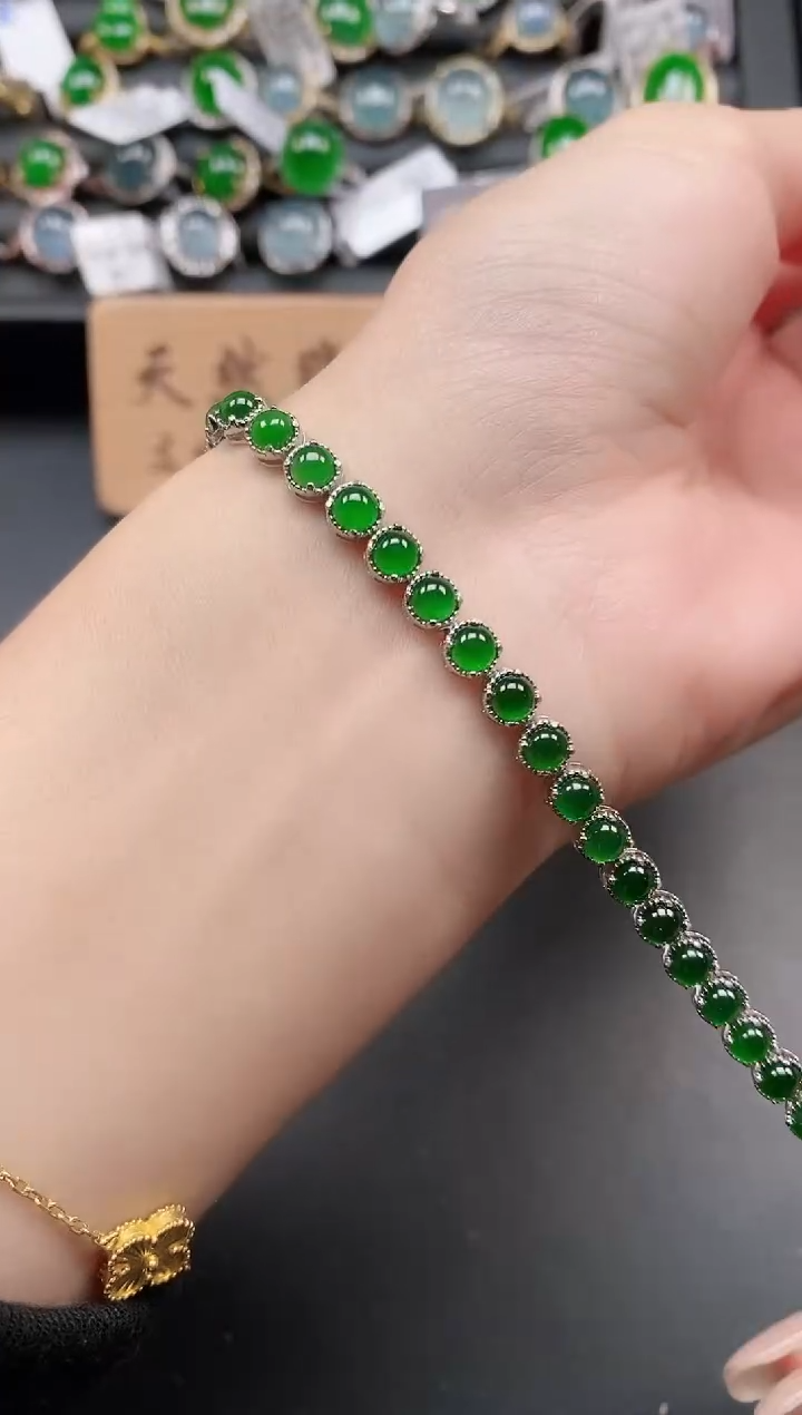 银S925镶嵌戒指翡翠11111