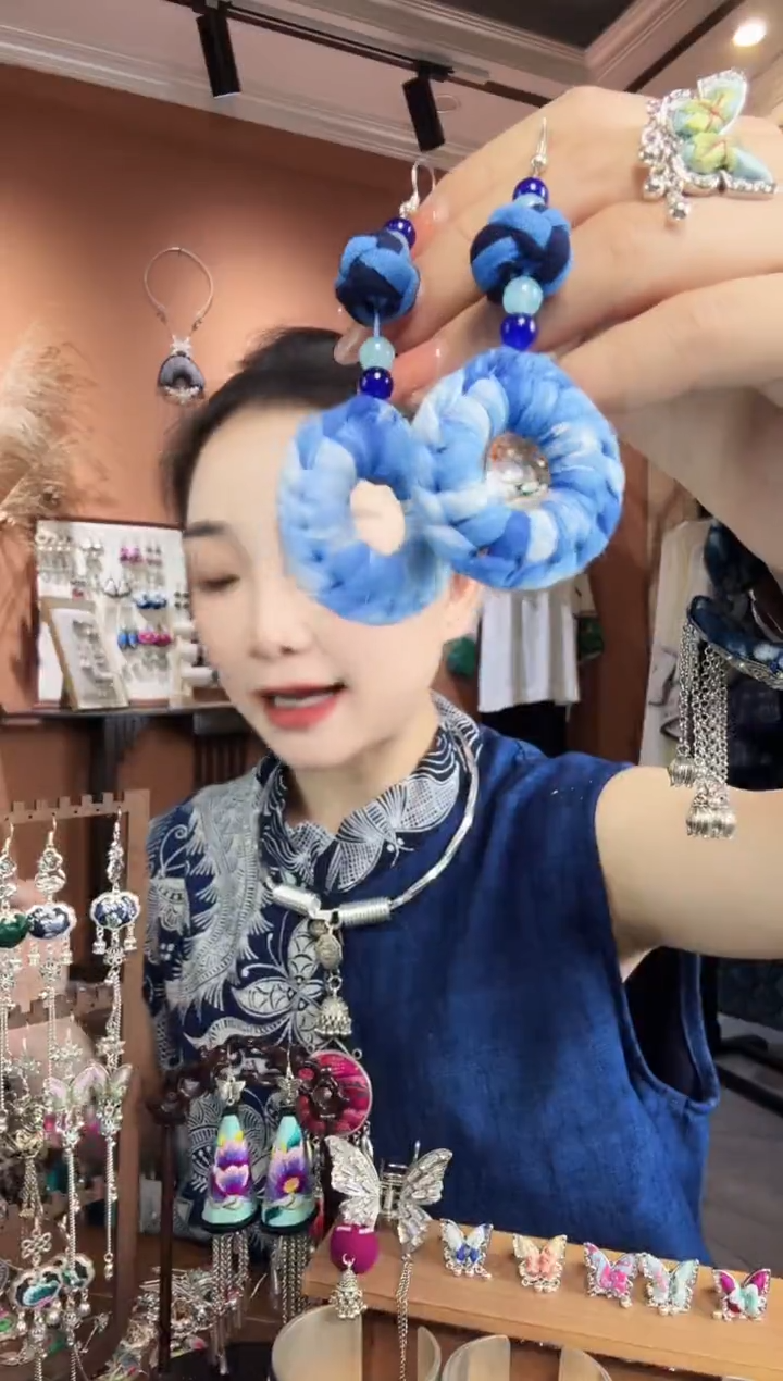 刺绣纯手工民族风耳环