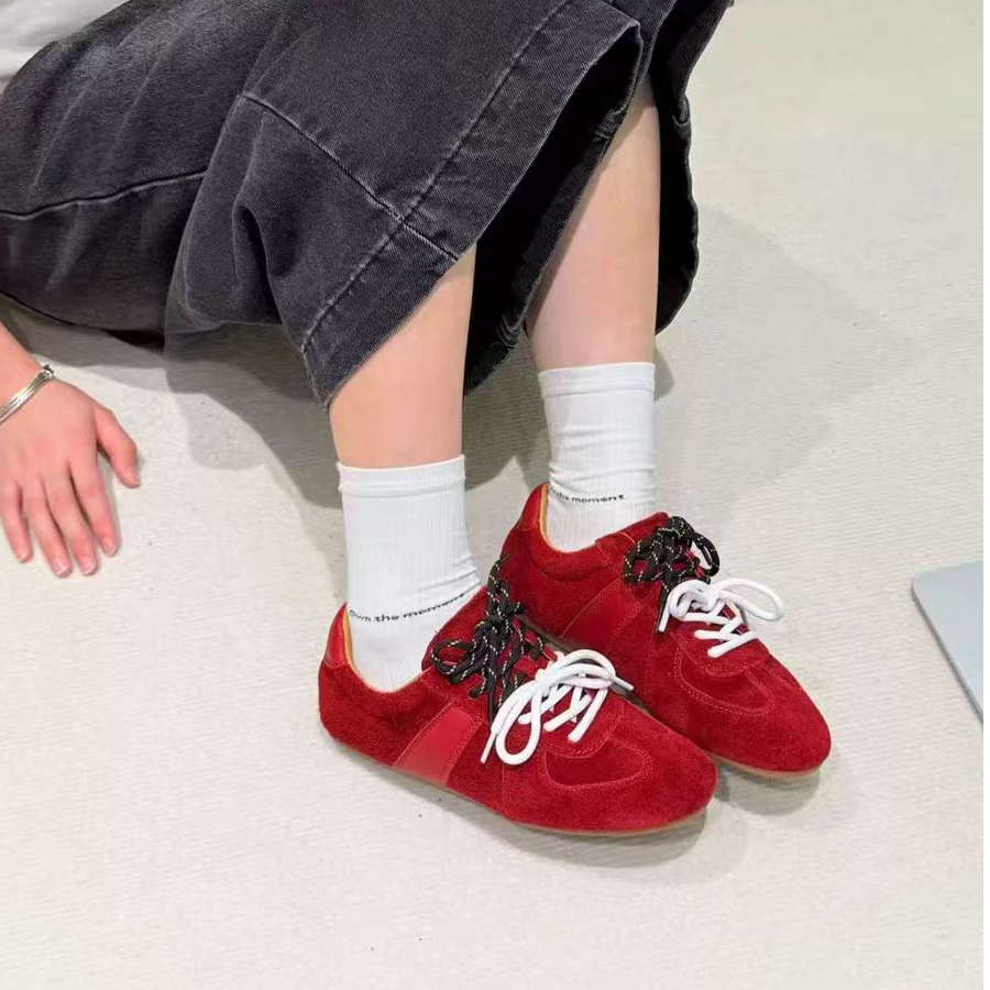 真皮休闲鞋断码福利女运动鞋休闲鞋阿甘鞋系带软底舒适百搭 22113