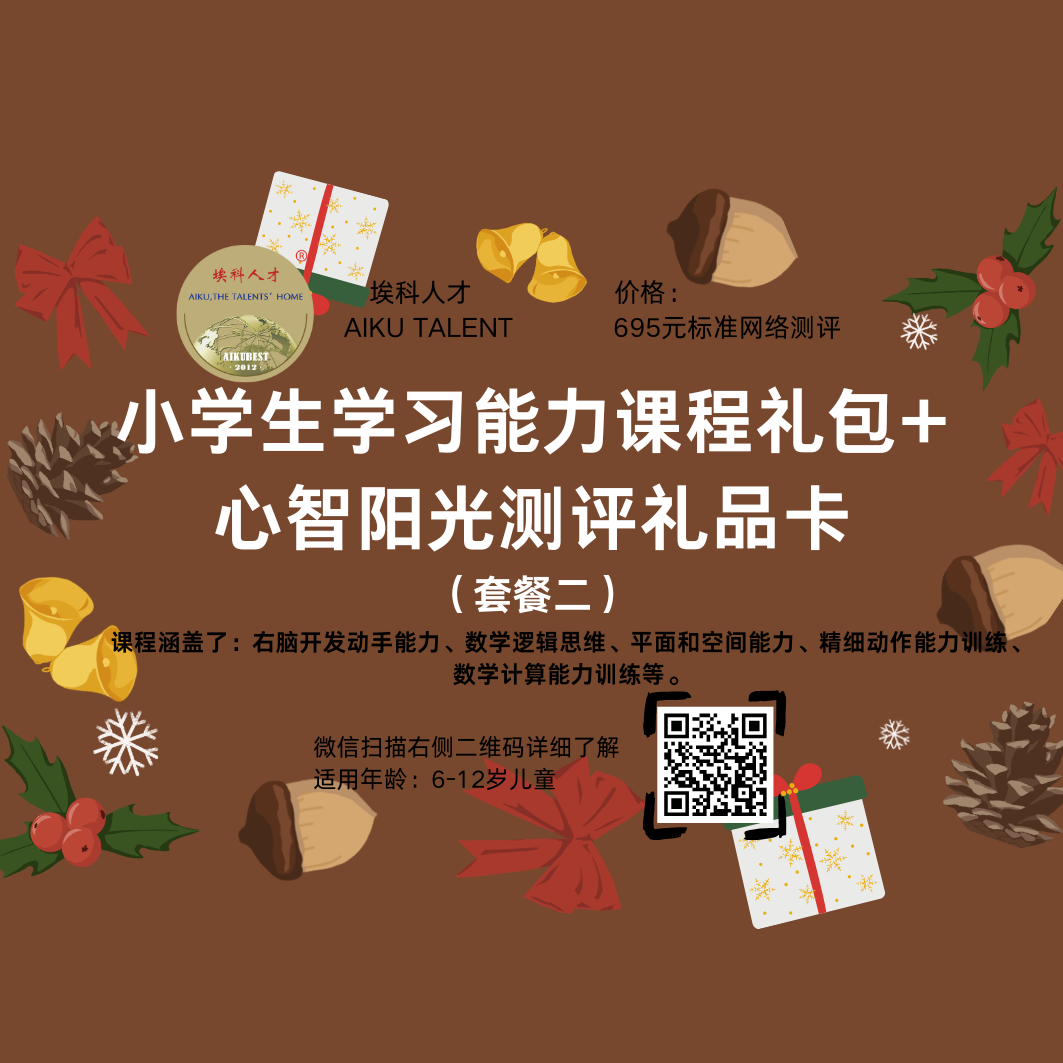 套餐二：套餐一+小学生心智阳光测评礼品卡