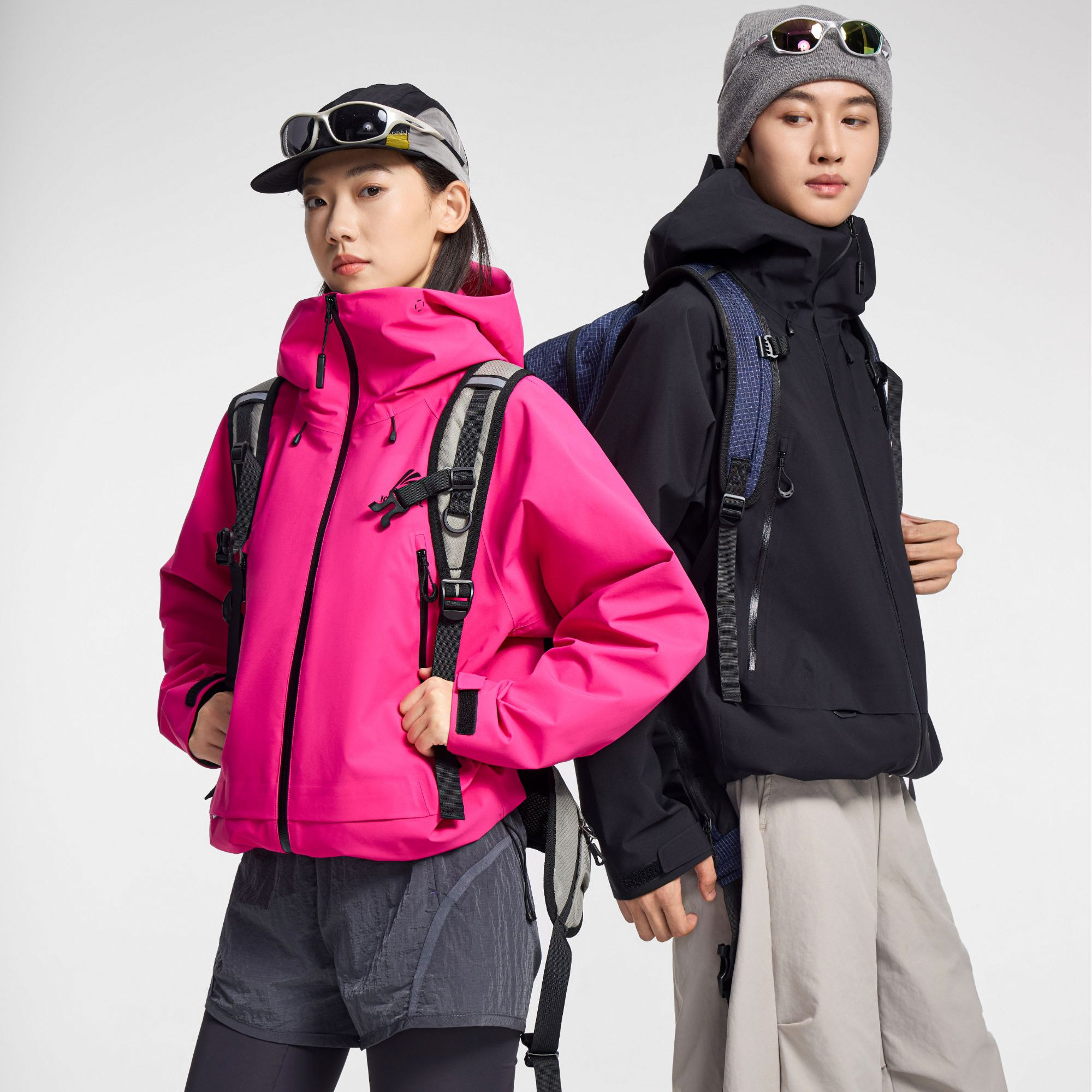 YAYA/鸭鸭【90绒子】羽绒三合一冲锋衣2025新款防水防风男女可穿