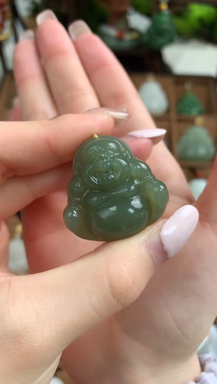 【闪购商品】和田玉颈饰未镶嵌吊坠30mm