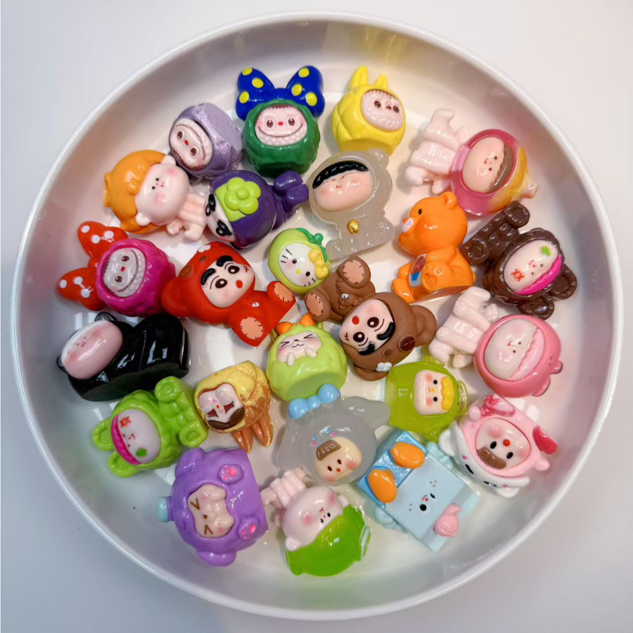 【碰碰乐】【萌粒大乱炖】夜光&实色大号创意树脂桌面摆件