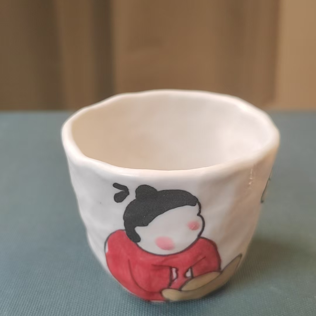 景德镇高端陶瓷思钱想厚杯子【随机】