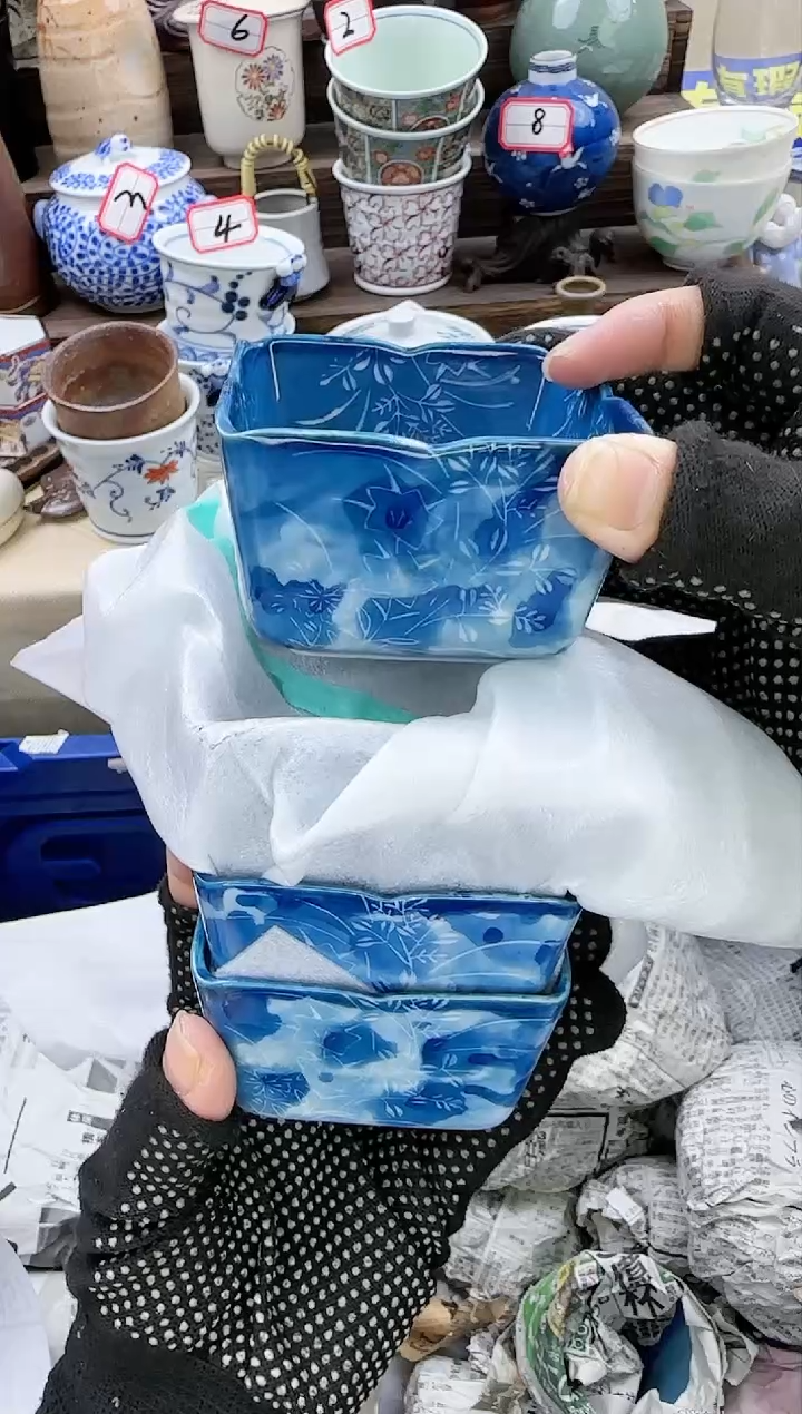 【闪购商品】瓷片4个中古陶瓷满18米包邮一单一付