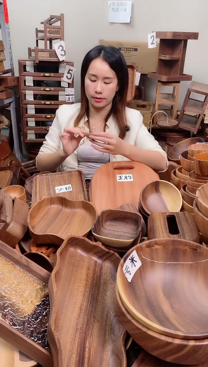 木 北美黑胡桃木茶铲14*4cm   A