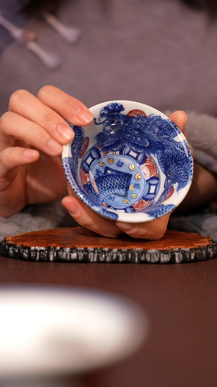 【闪购商品】杯永明尚玩龙转乾坤压手杯