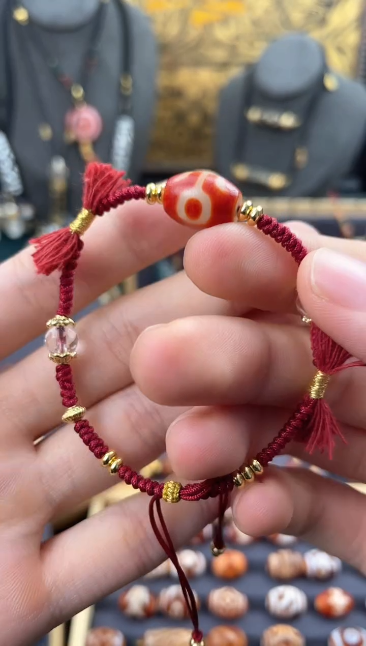 【闪购商品】玛瑙/玉髓颈饰未镶嵌高品贵人手编绳