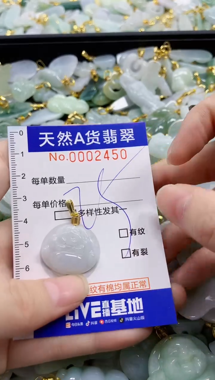 颈饰未镶嵌翡翠天然A货翡翠