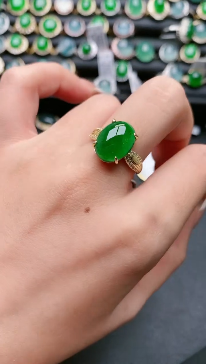 【闪购商品】翡翠戒指银S925镶嵌11111111