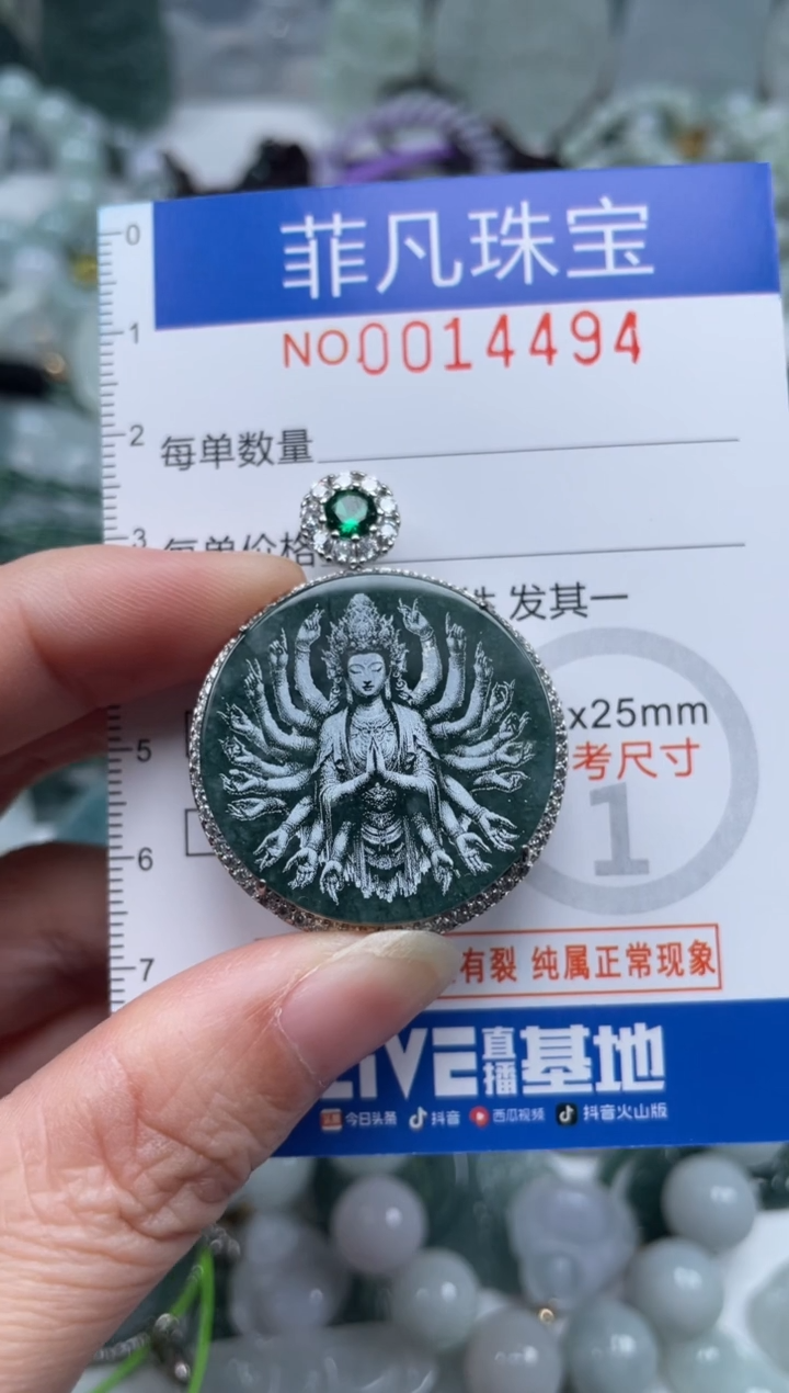 颈饰未镶嵌翡翠14494