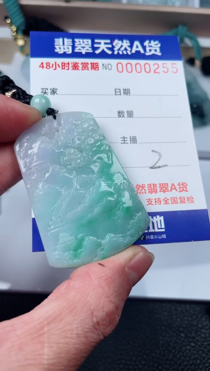 【闪购商品】翡翠颈饰未镶嵌山水