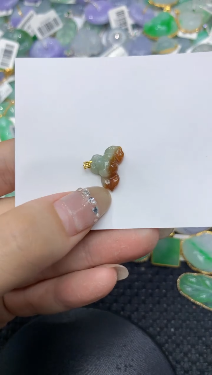 【闪购商品】翡翠颈饰18K金镶嵌2222222222