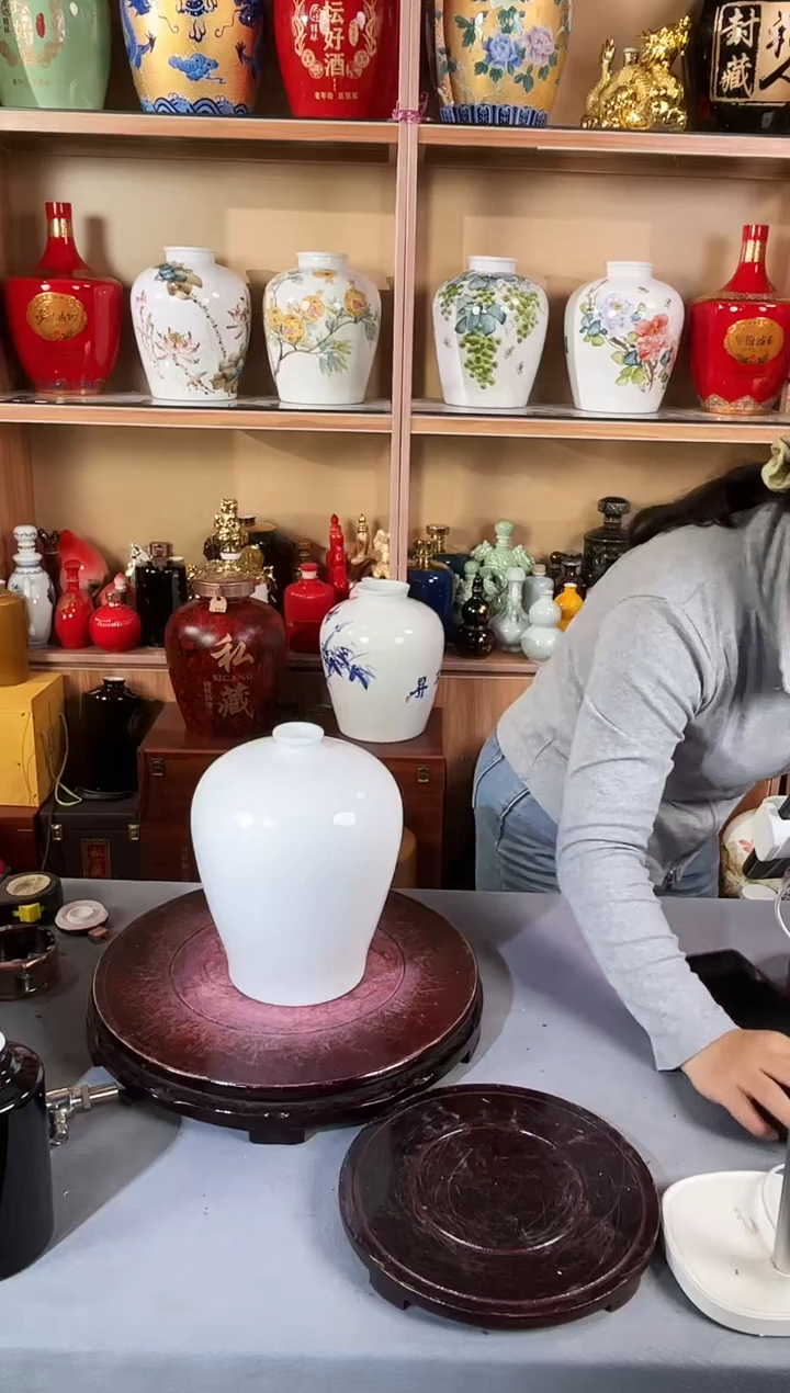 5斤白色裂纹釉工艺 高分子盖