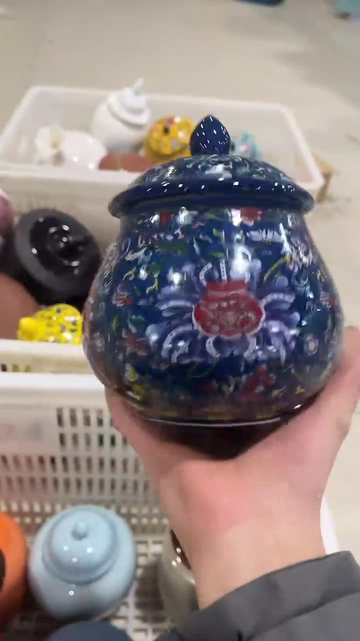 【闪购商品】摆件陶瓷茶叶罐储物罐