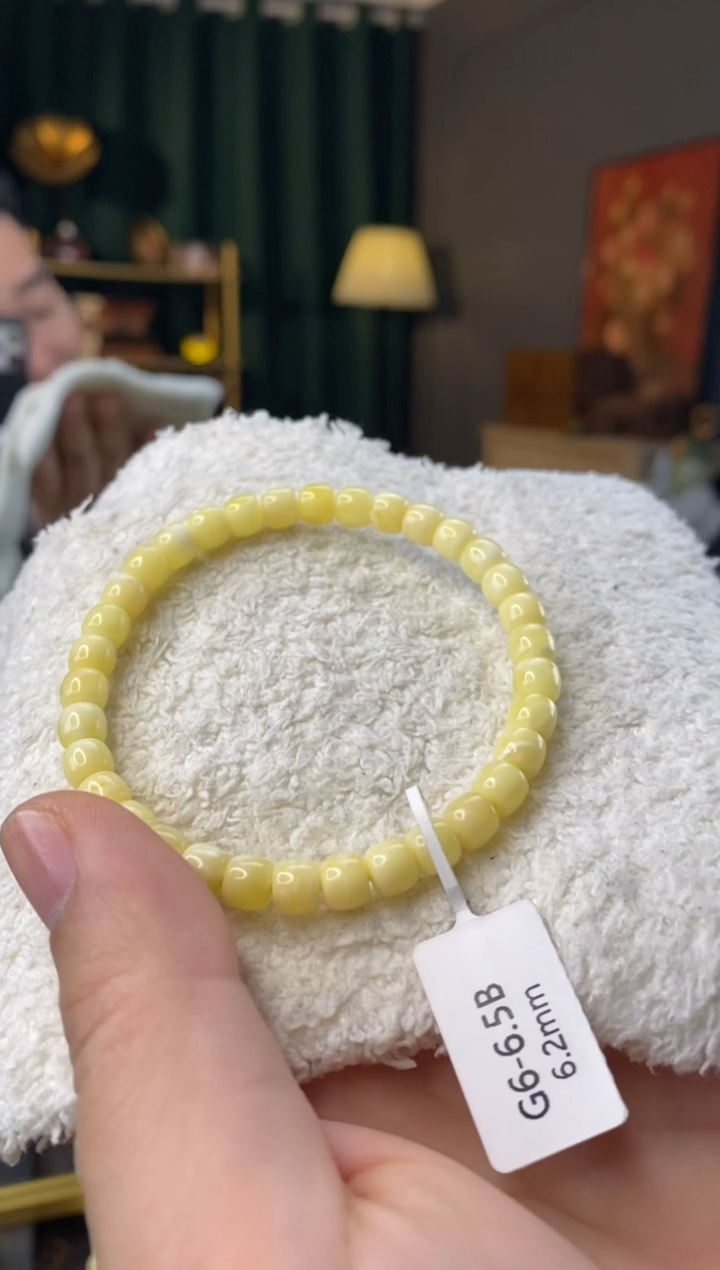【闪购商品】蜜蜡手串未镶嵌6.2mm老型