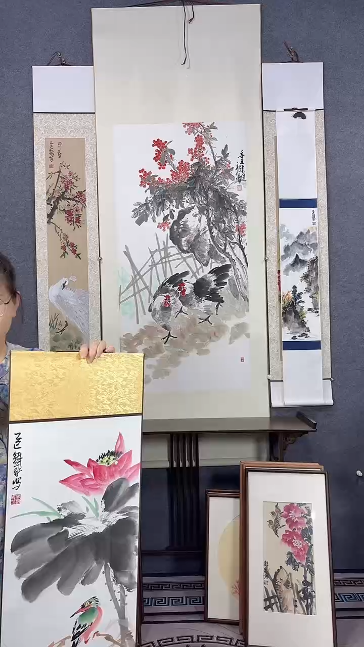 国画用****3220*78吴铁成手绘作品